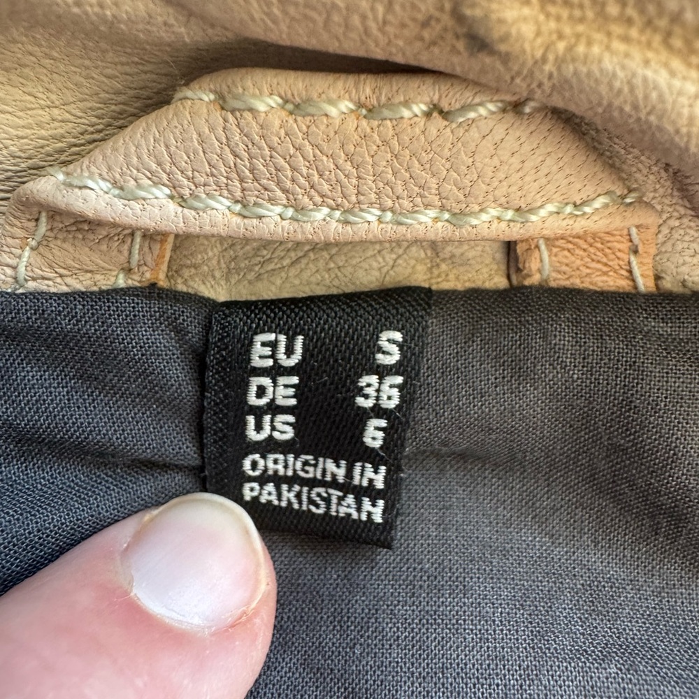 Mauritius Leather Karyn RF Leather Jacket Blush Pink Size 6 - Picture 4 of 13